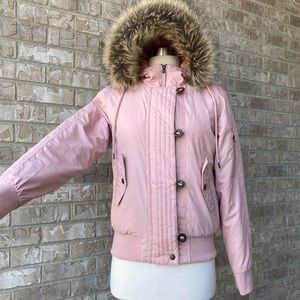 Sam Edelman Puffer With Hood Rose Blush Size S 🌸